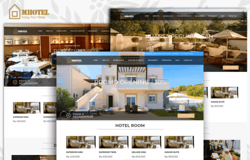 Mhotel v.1 – Source Code Company Profile Hotel